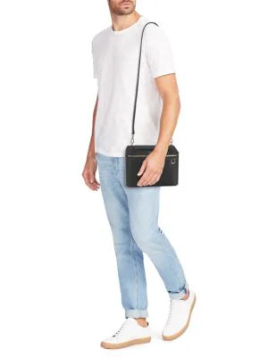 TUMI Lex Train Case Leather Crossbody Bag