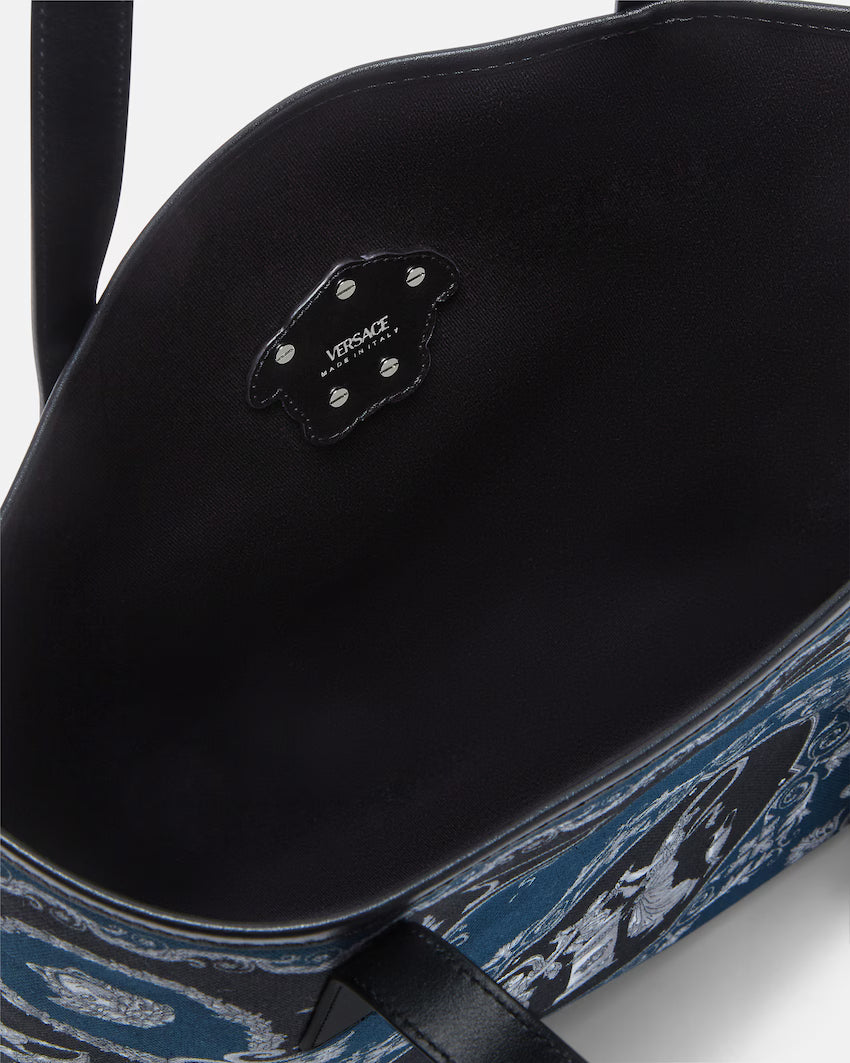 La Medusa Printed Canvas Tote