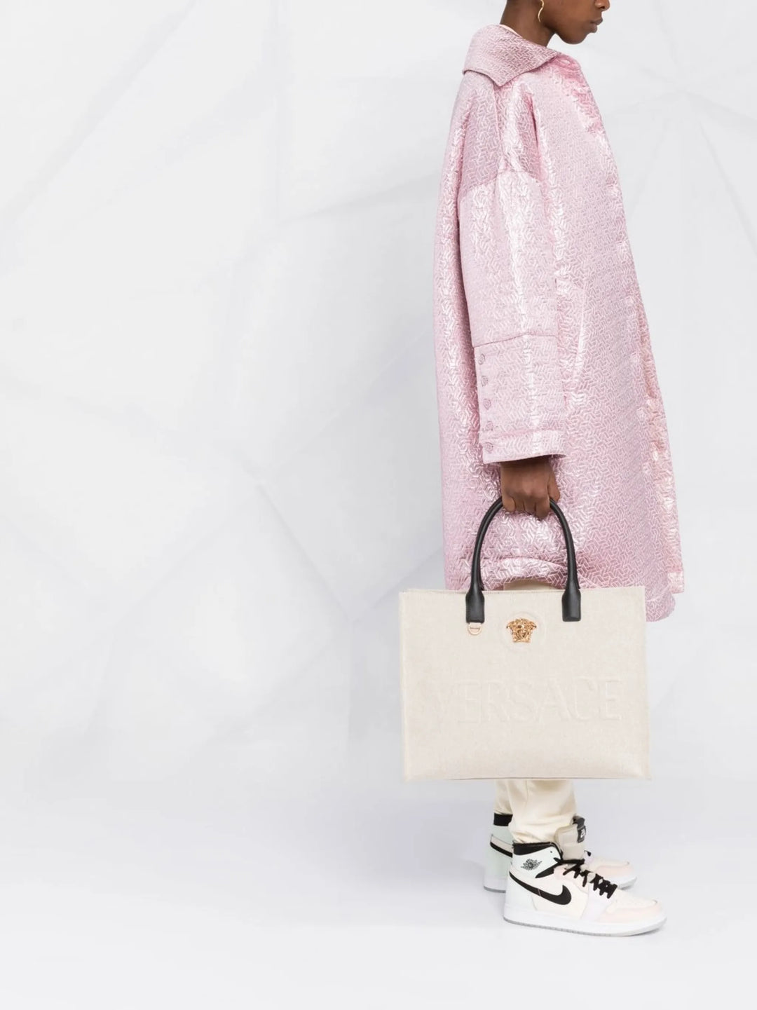 large La Medusa canvas tote bag