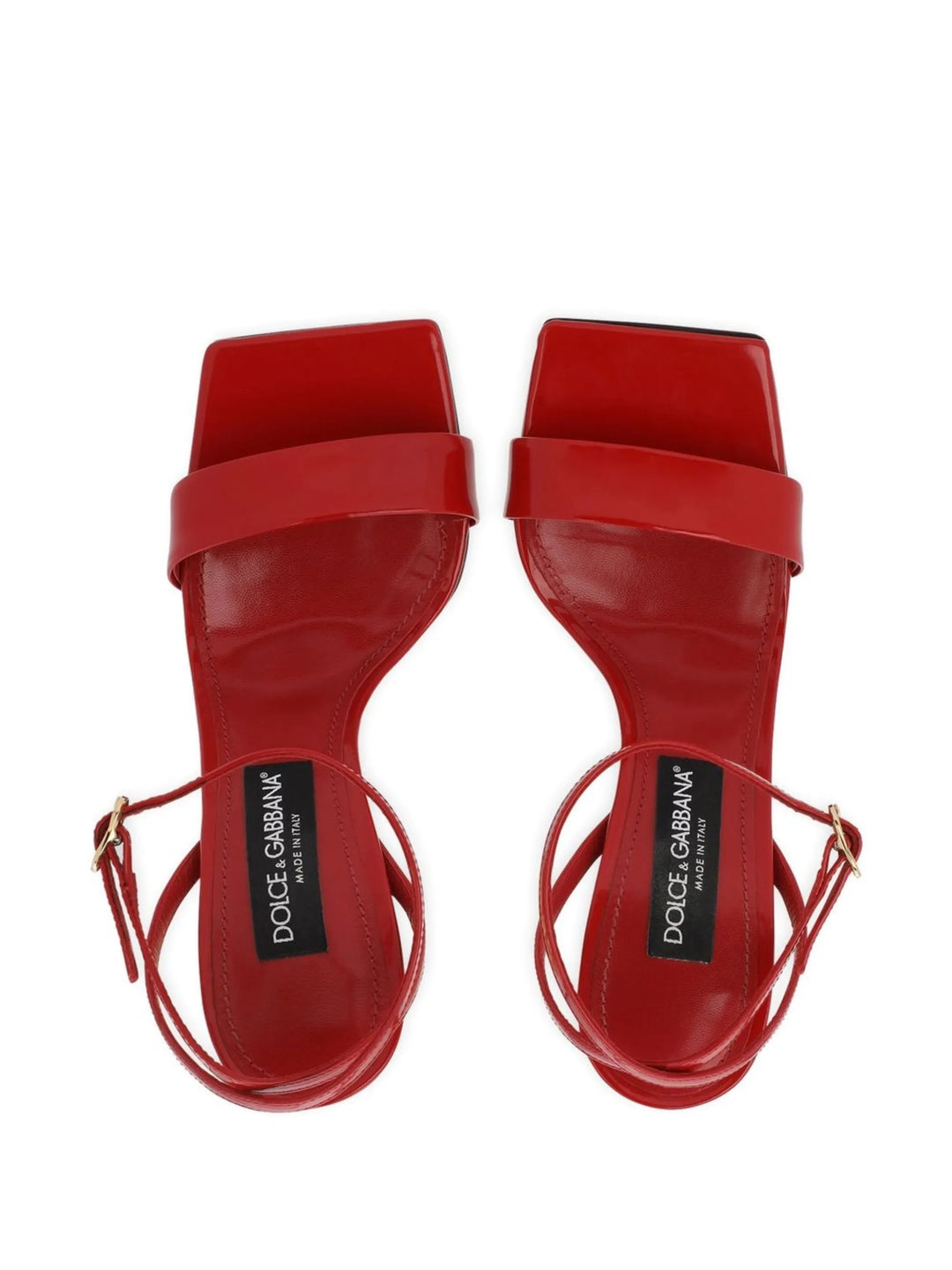 Dolce & Gabbana 105mm 3.5 patent leather sandals