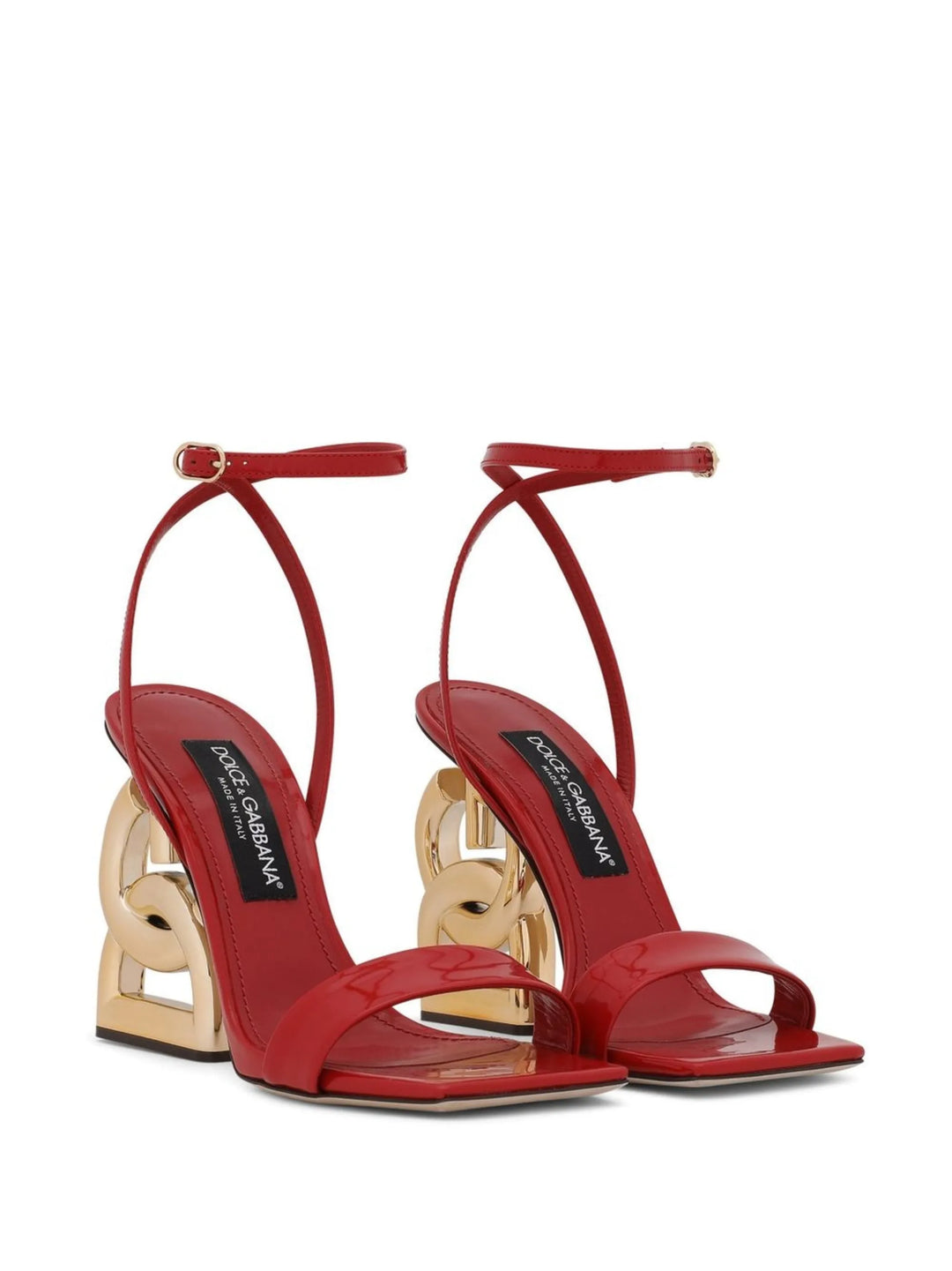 Dolce & Gabbana 105mm 3.5 patent leather sandals