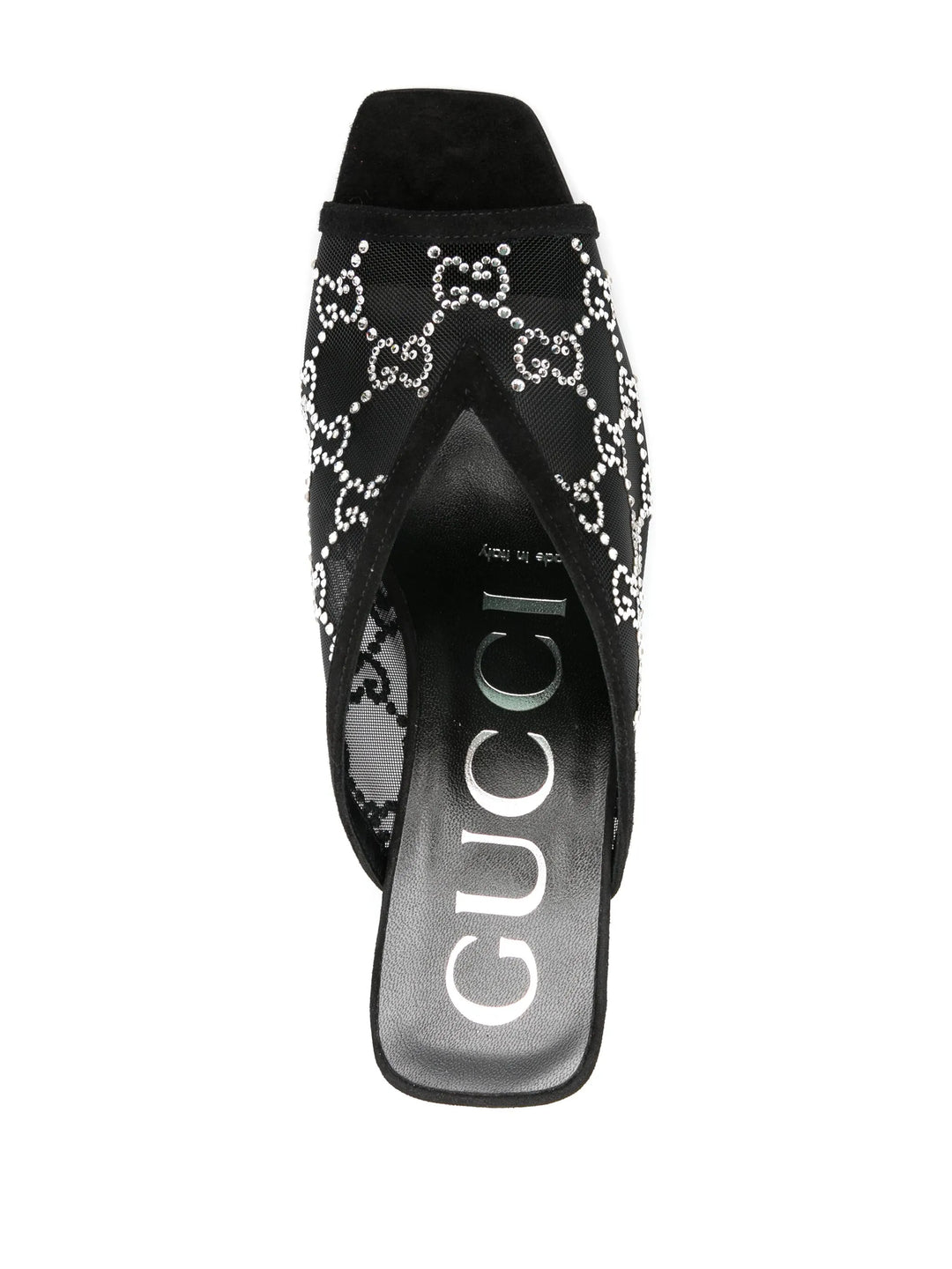 Gucci 90mm GG crystal-embellished sandals