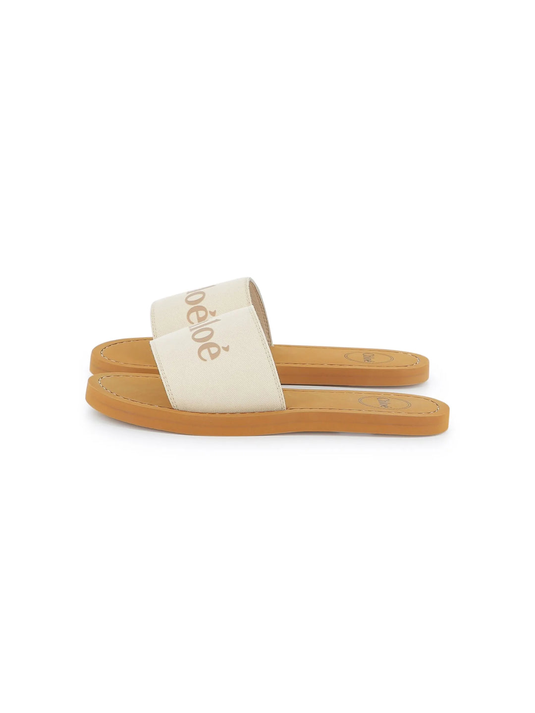 Chloé Kids logo-print flip flops