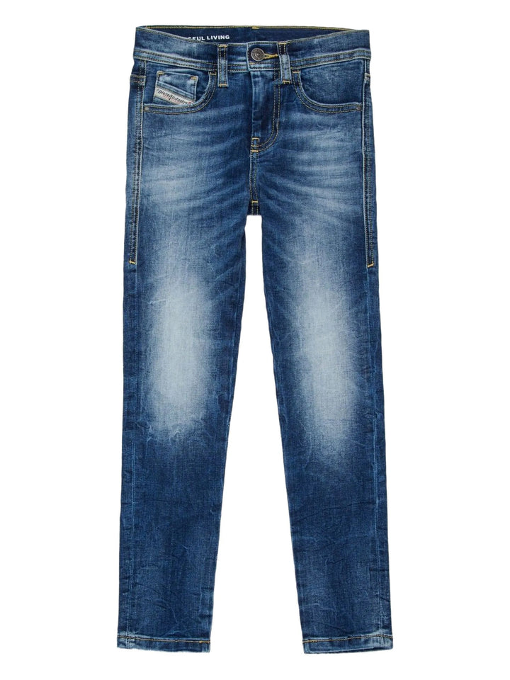 Diesel Kids faded-effect jeans