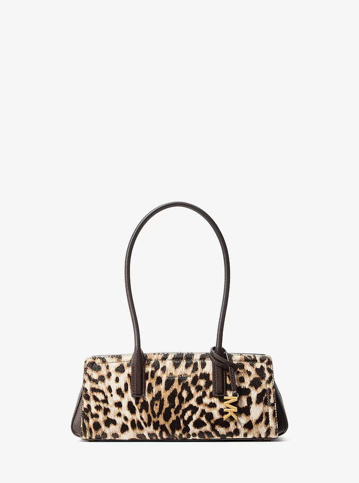 MICHAEL KORS Laila Small Leopard Print Calf Hair Shoulder Bag