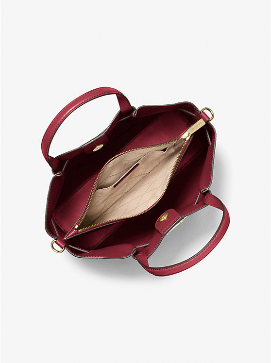 MICHAEL KORS Carson Medium Crocodile Embossed Satchel