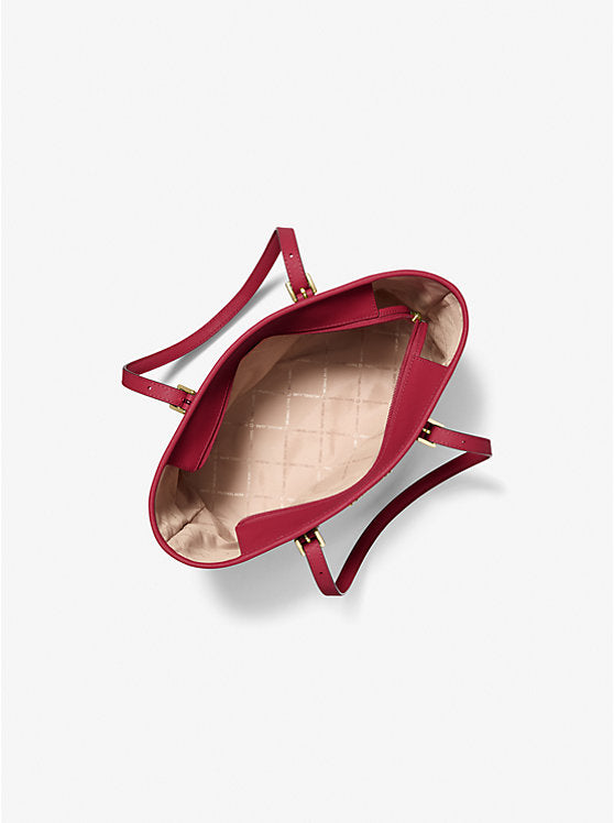 MICHAEL KORS Jet Set Travel Small Saffiano Leather Top-Zip Tote Bag