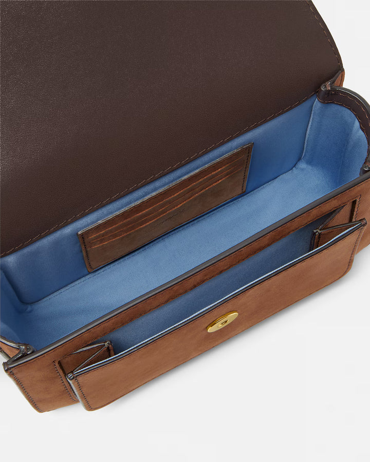 Medusa Biggie Nabuck Messenger Bag