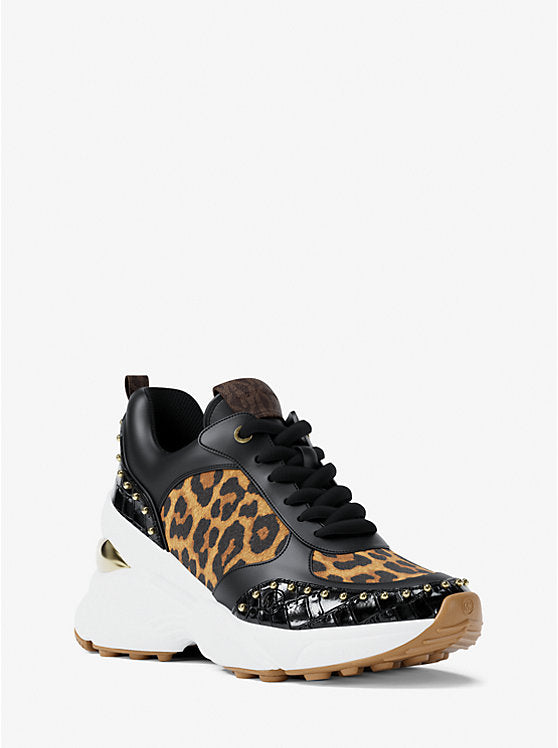 Michael Kors Katrina Mixed-Media Trainer