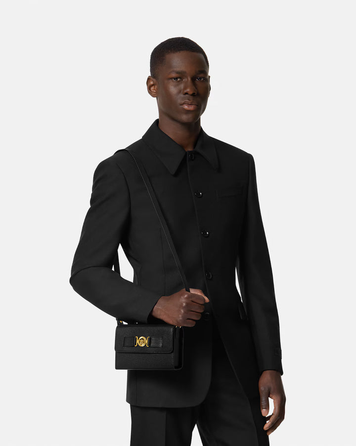 Medusa Biggie Leather Messenger Bag