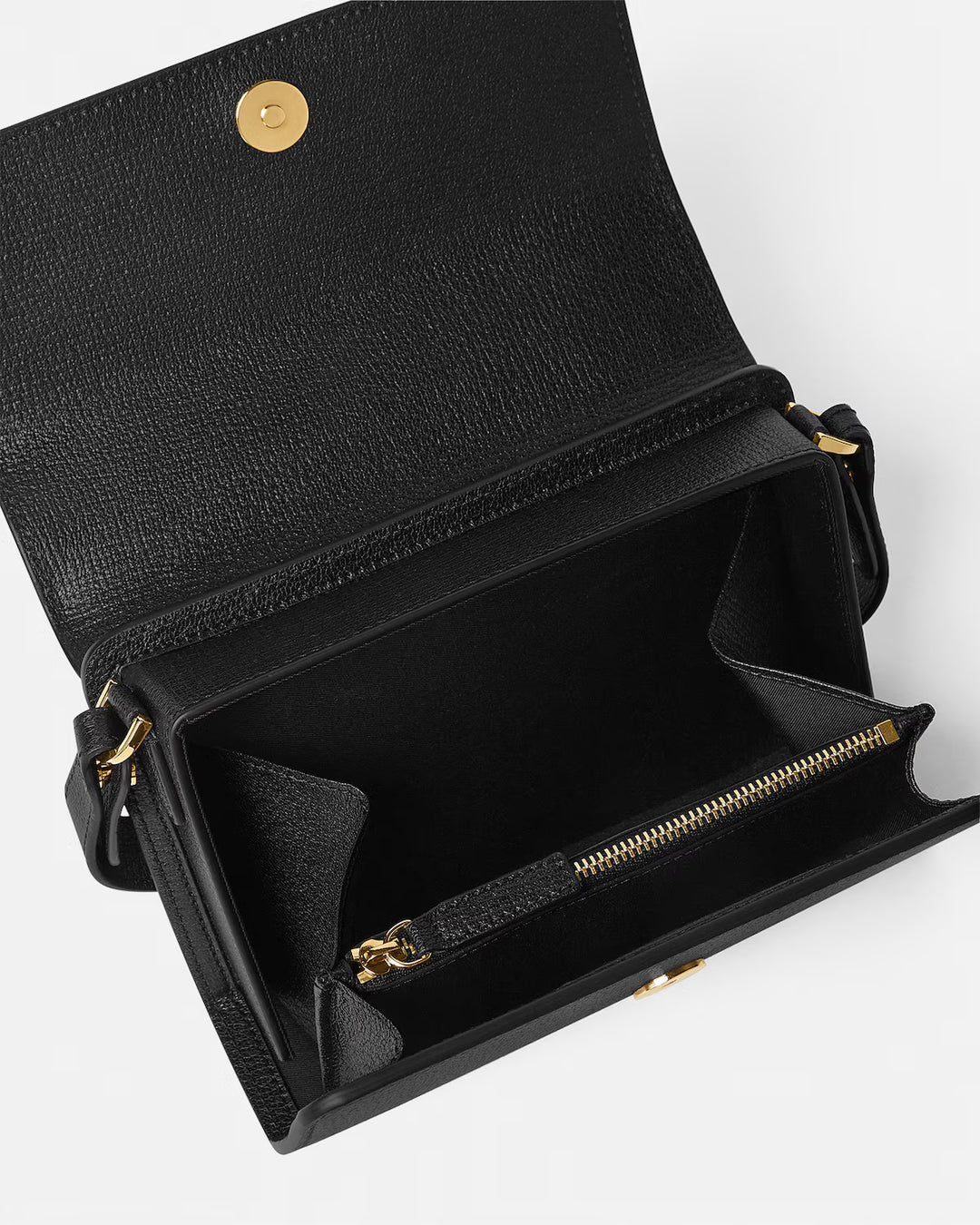 Medusa Biggie Leather Messenger Bag