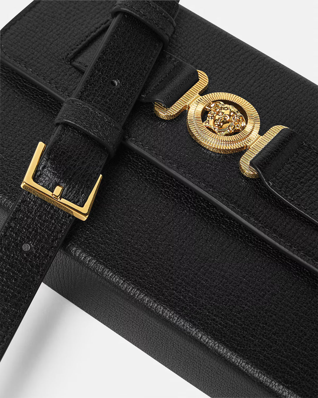 Medusa Biggie Leather Messenger Bag