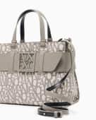 ARMANI Structured Fabric Shopper with Rope Handles