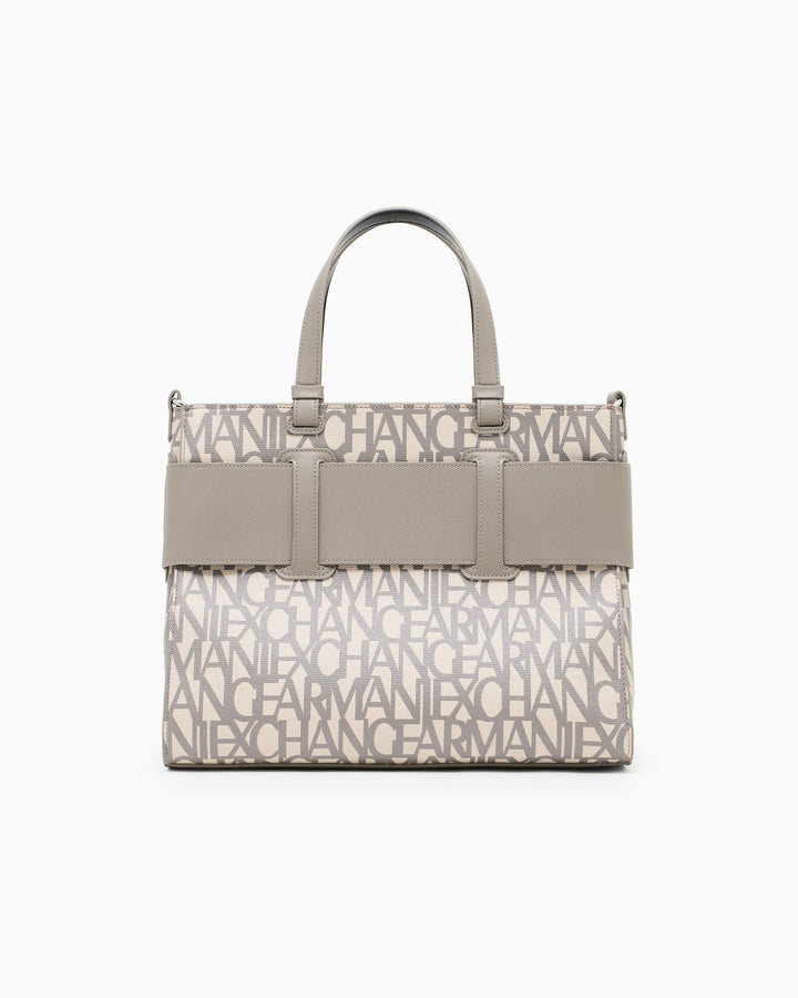 ARMANI Structured Fabric Shopper with Rope Handles