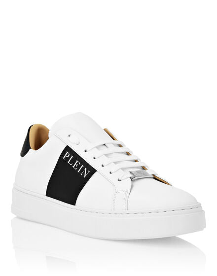 PHILIPP PLEIN Nappa Leather Low-Top Sneakers Placca