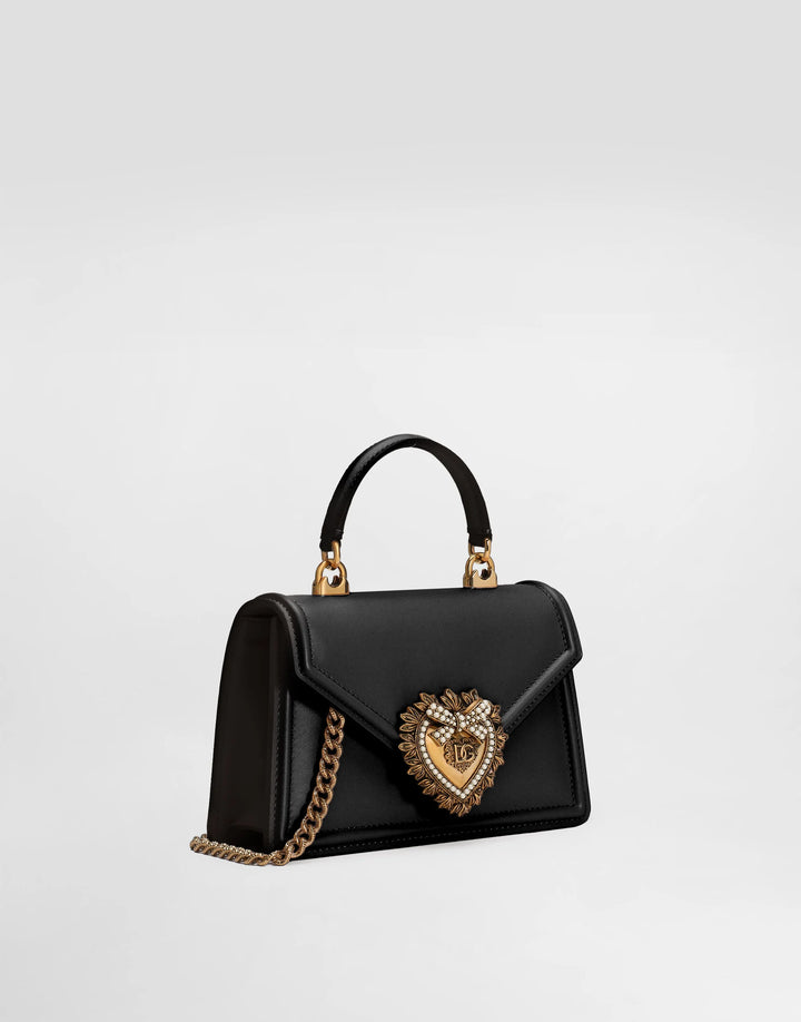 DOLCE GABBANA Small smooth calfskin Devotion bag