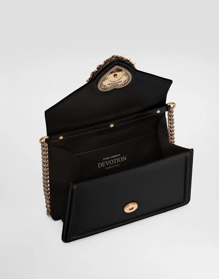 DOLCE GABBANA Small smooth calfskin Devotion bag