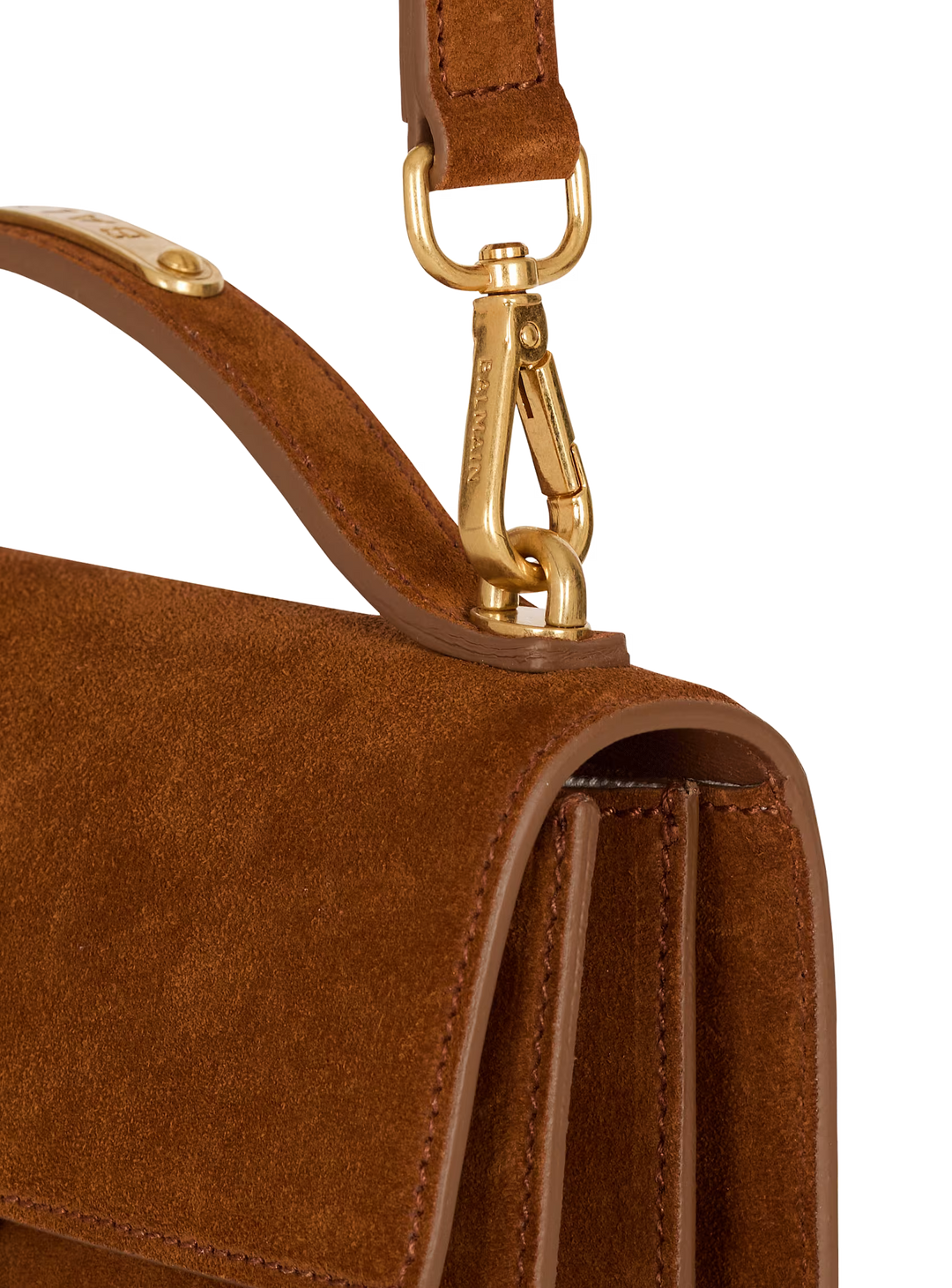 BALMAIN Suede B-Buzz Shoulder 24 bag