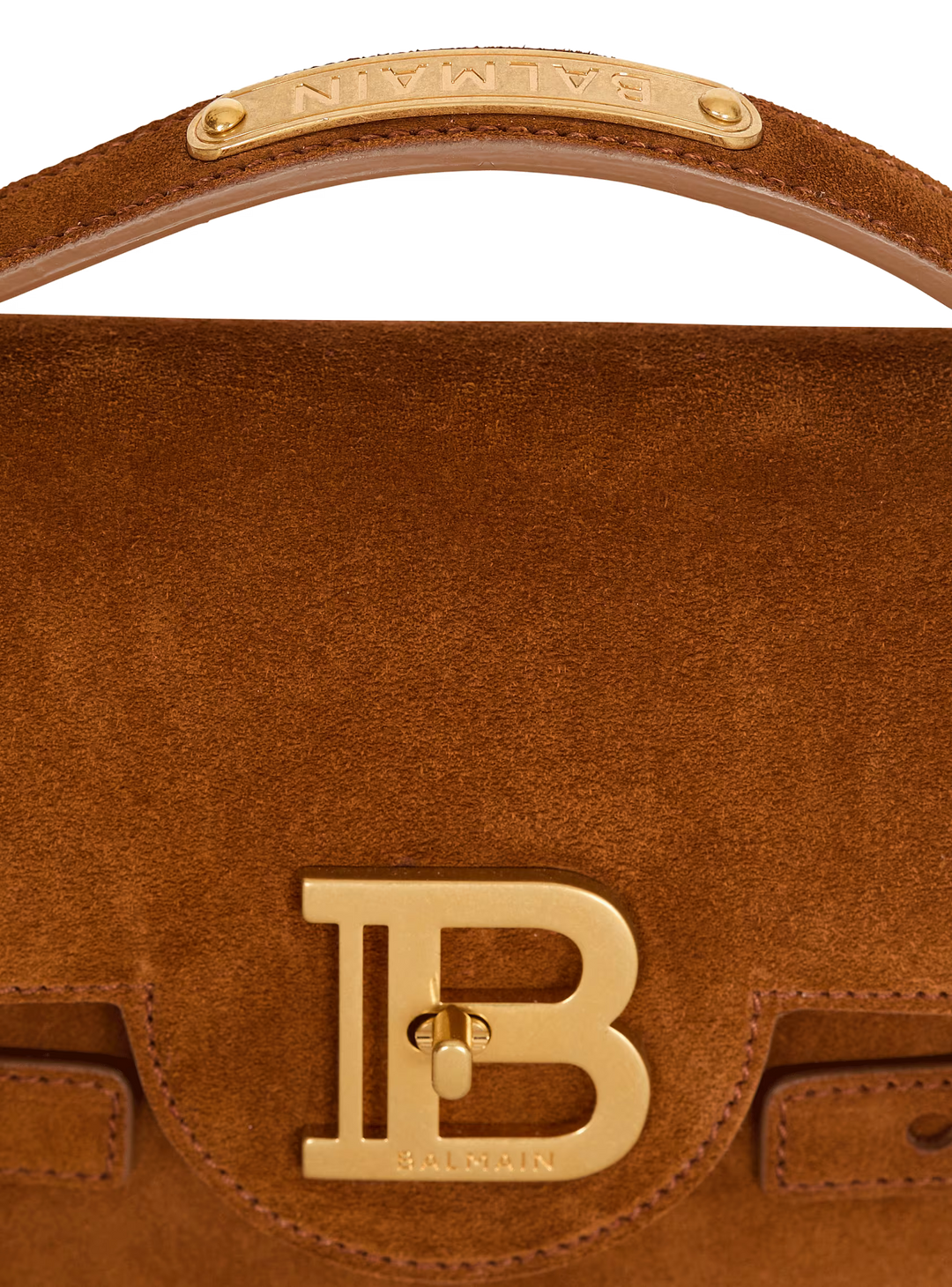 BALMAIN Suede B-Buzz Shoulder 24 bag