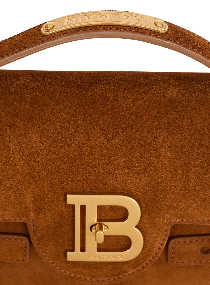 BALMAIN Suede B-Buzz Shoulder 24 bag