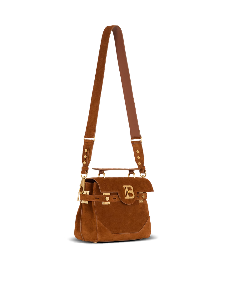 BALMAIN Suede B-Buzz 23 bag