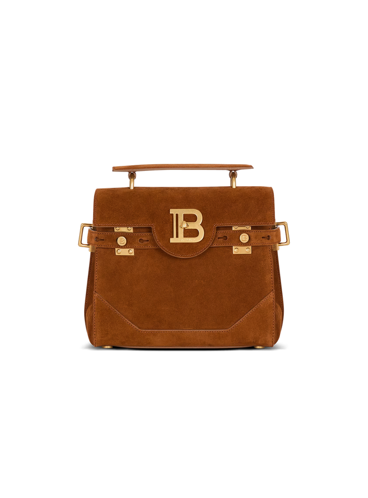 BALMAIN Suede B-Buzz 23 bag