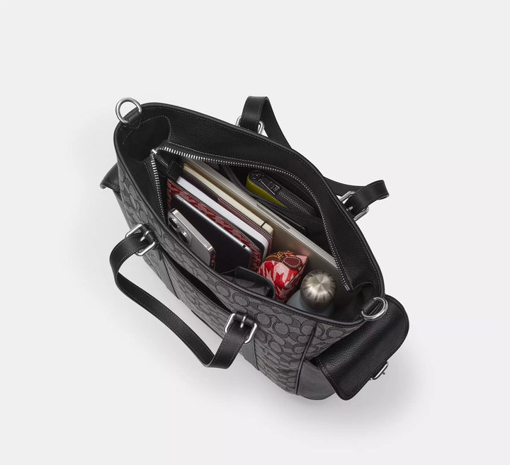 COACH Sprint Tote In Signature Jacquard