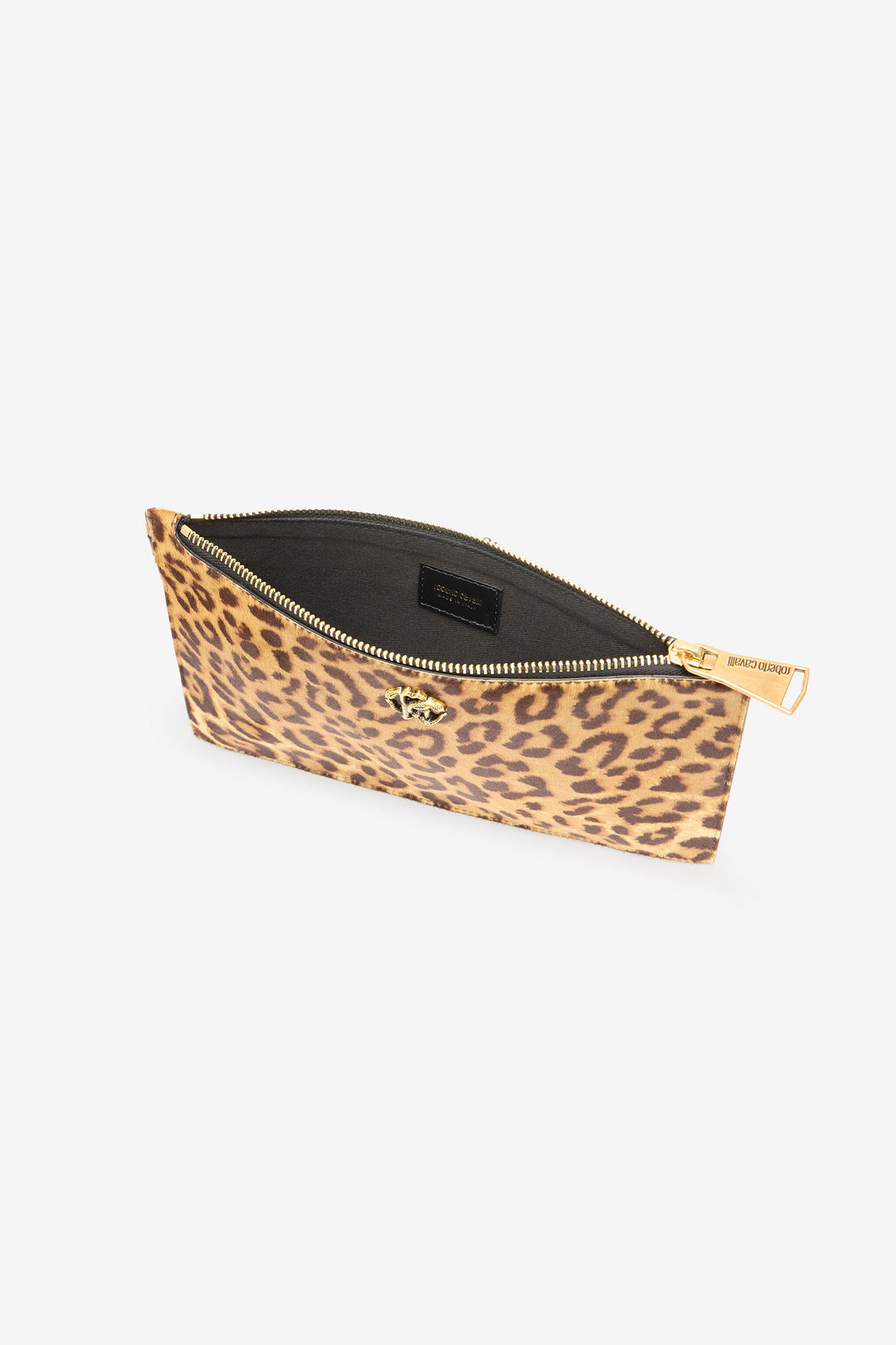 ROBERTO CAVALLI Small Jaguar-Skin Print Clutch