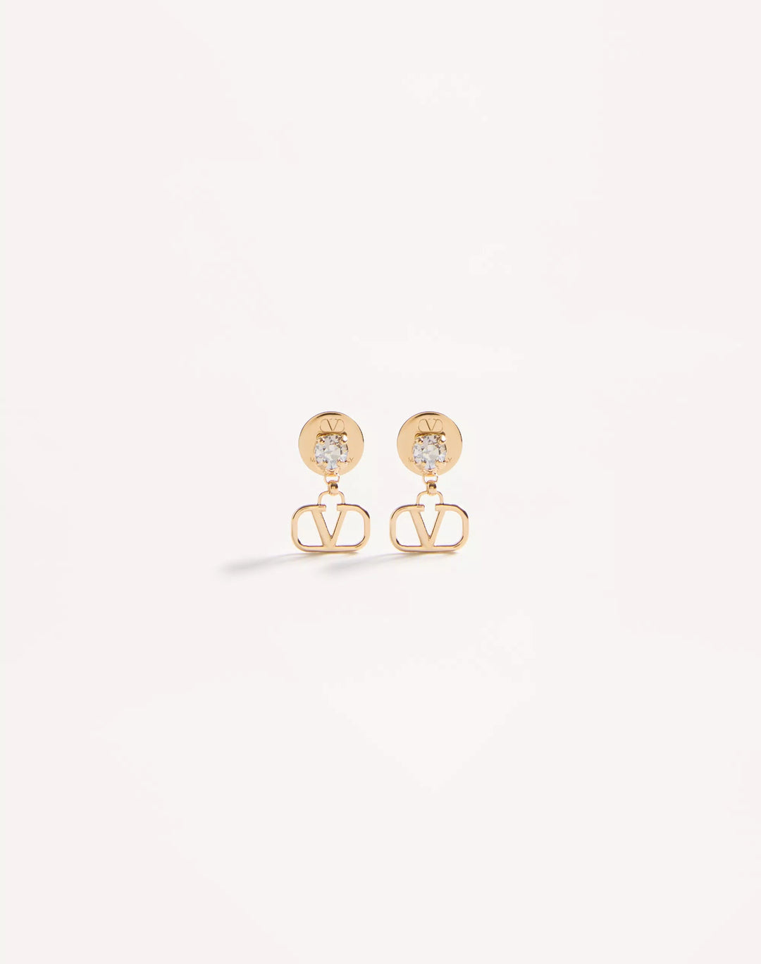 VALENTINO Vlogo Signature Earrings In Metal And Swarovski® Crystals