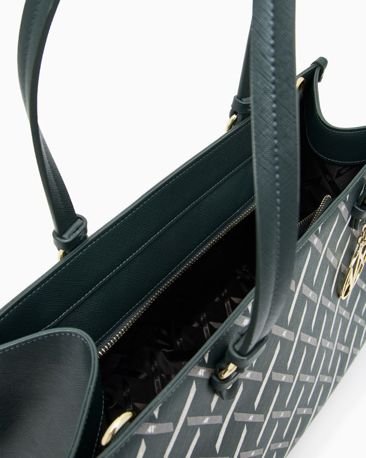 ARMANI Shopping bag with allover pattern