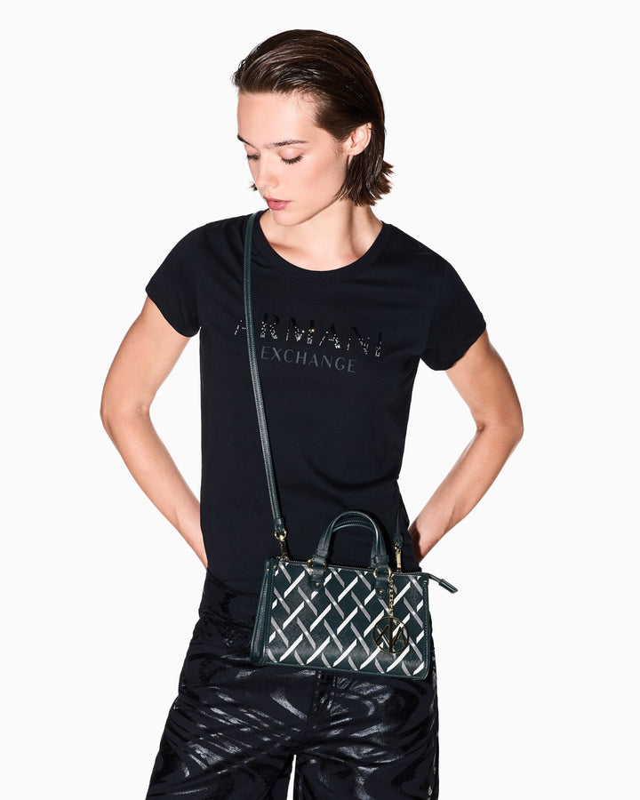 ARMANI Mini bag with geometric print