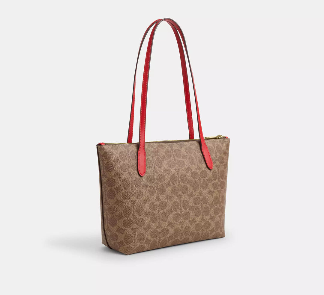Fiona Zip Tote Bag In Signature Canvas