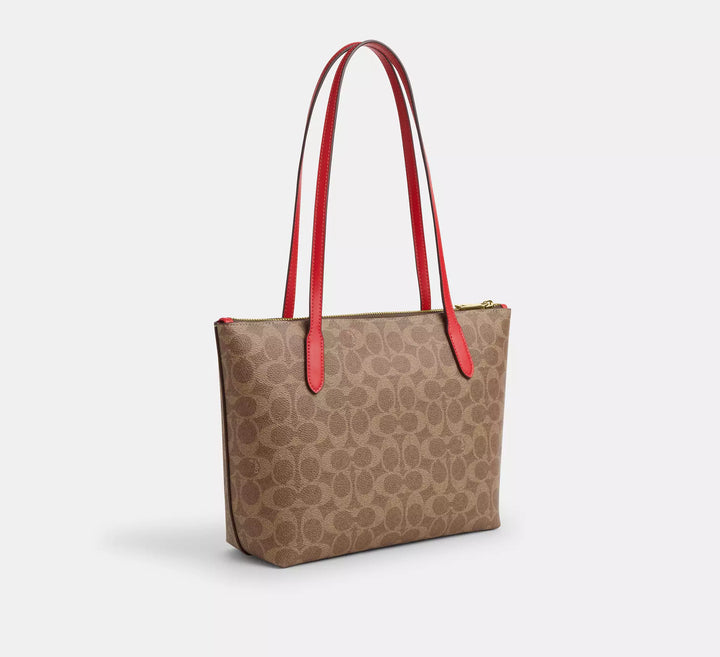 Fiona Zip Tote Bag In Signature Canvas