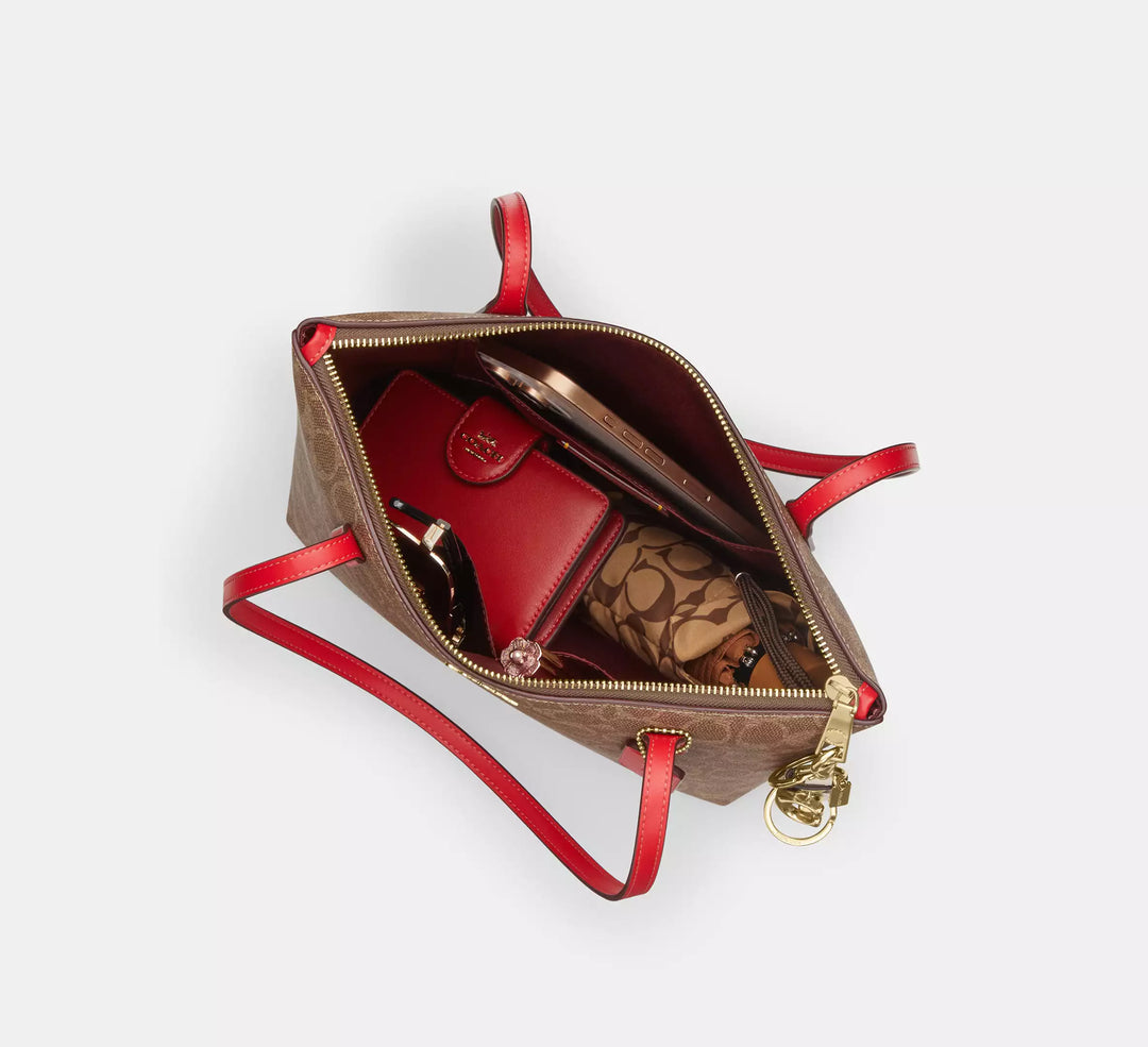 Fiona Zip Tote Bag In Signature Canvas