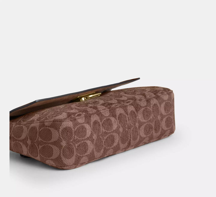 COACH Etta Small Flap Shoulder Bag In Signature Chenille