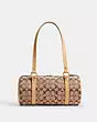 Kisslock Barrel Bag 28 In Signature Jacquard