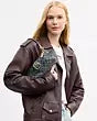 Abbie Shoulder Bag In Signature Regenerative Cotton Denim