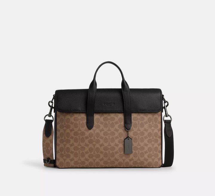 COACH Sullivan Portfolio Brief In Signature Canvas