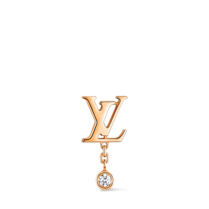 LOUIS VUITTON Idylle Blossom LV Ear Stud, Pink Gold And Diamond - Per Unit
