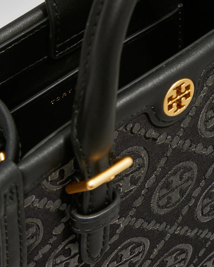 Tory Burch Mini T Monogram Canvas Tote Bag
