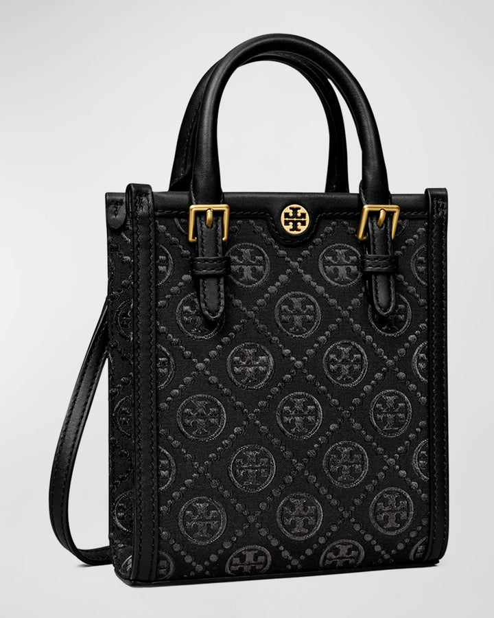 Tory Burch Mini T Monogram Canvas Tote Bag