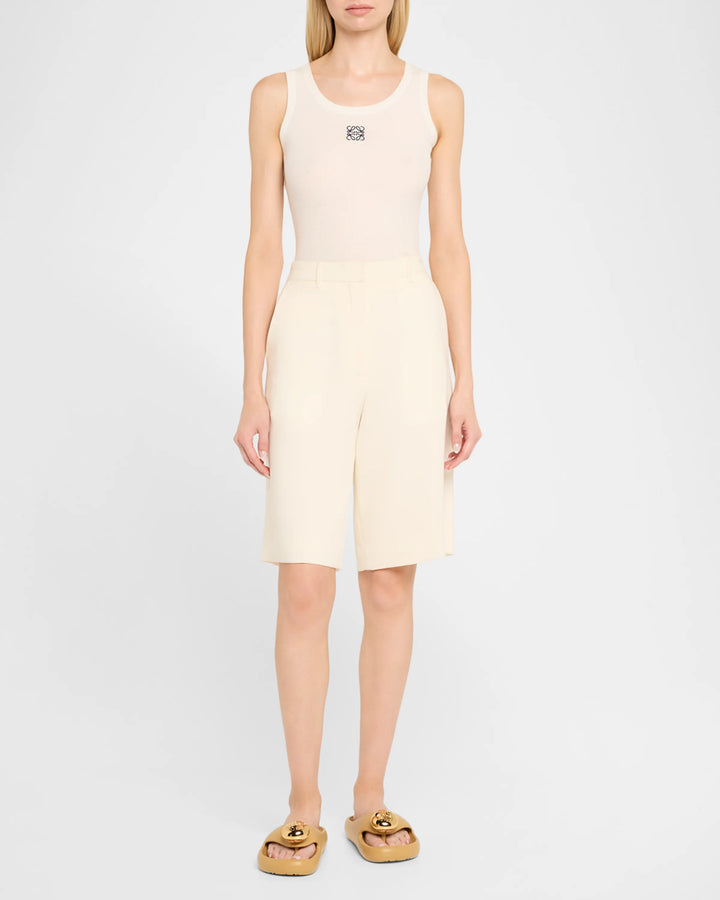 Loewe Pebble Patent Toe-Post Slide Sandals