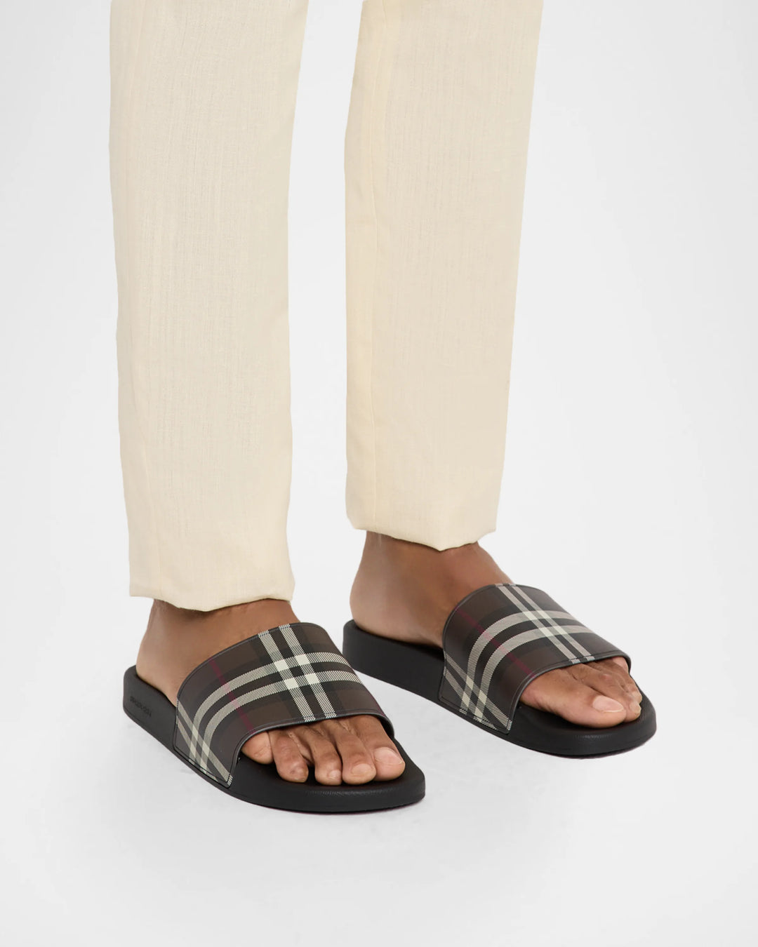 Burberry Men's Check Slides