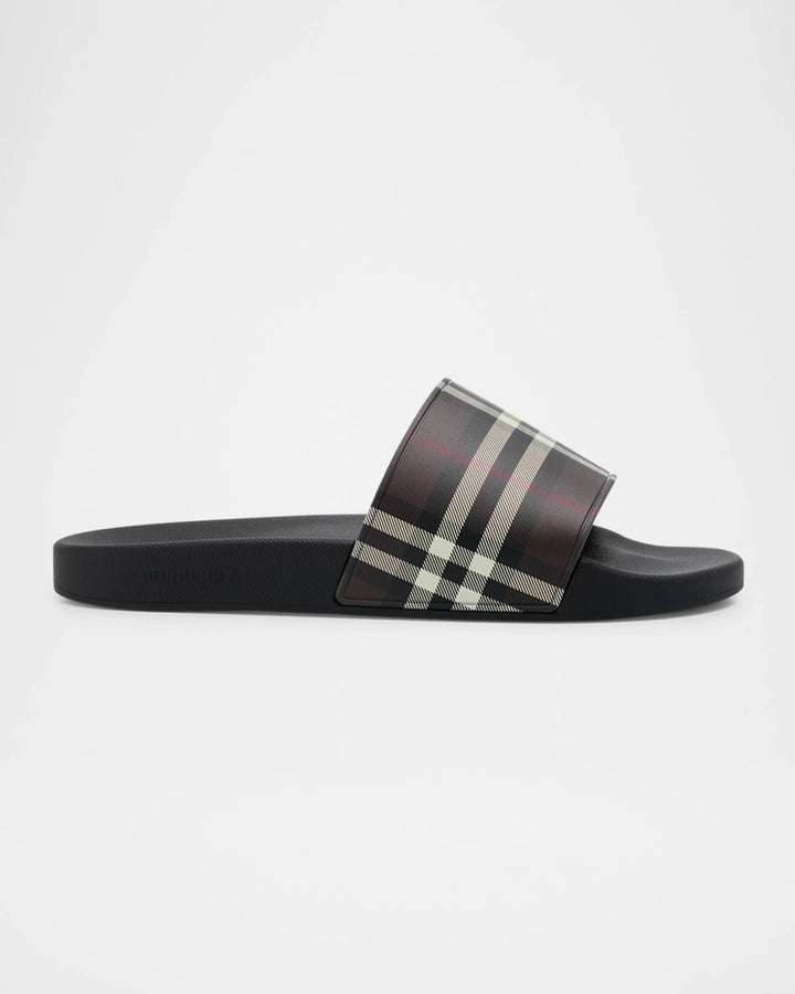 Burberry Men's Check Slides