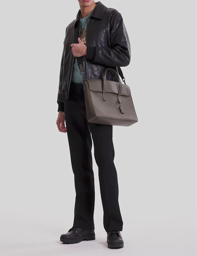 COACH Sullivan Portfolio Brief In Signature Canvas