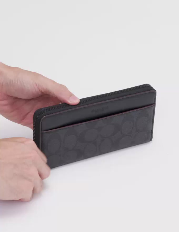 COACH Accordion Wallet In Signature Leather