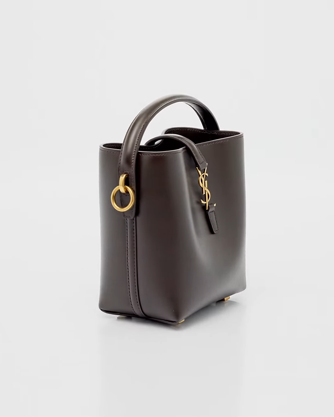 Saint Laurent Le 37 Mini YSL Bucket Bag in Smooth Leather